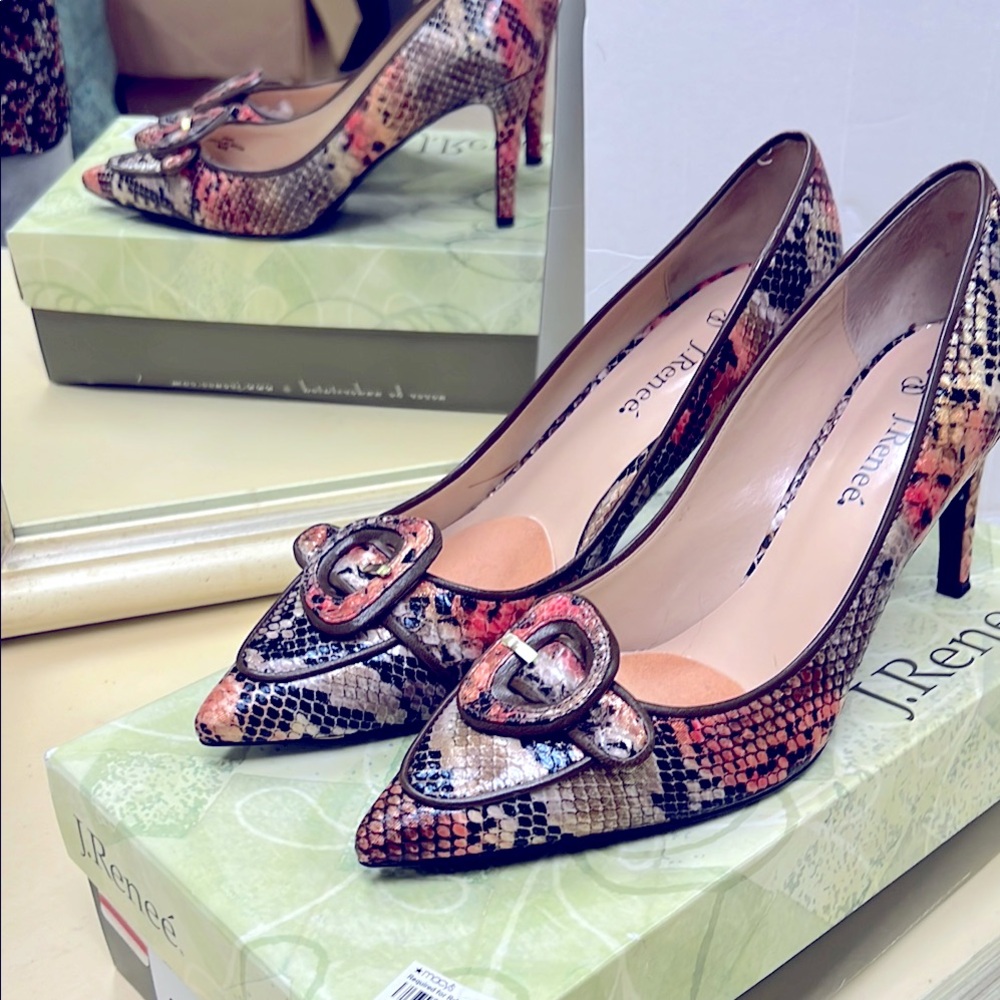 J.Renee Brown  Heels with Decorative Bow